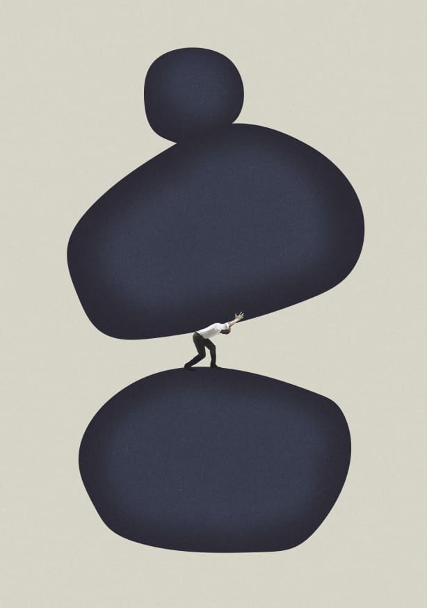 Quadro Weight on my Shoulders - Obrah | Quadros e Posters para Transformar a Parede
