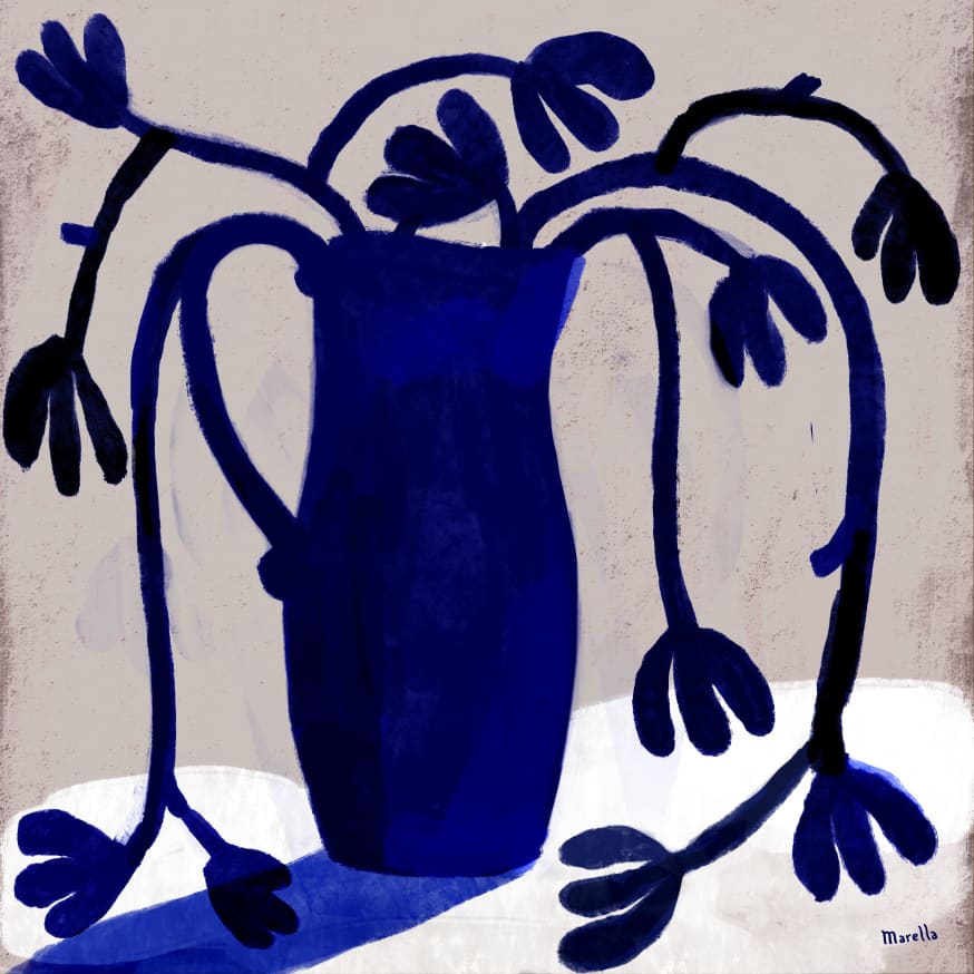 Quadro Blue Floral