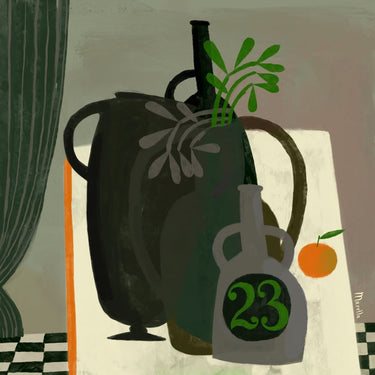Quadro Still Life with Tangerine