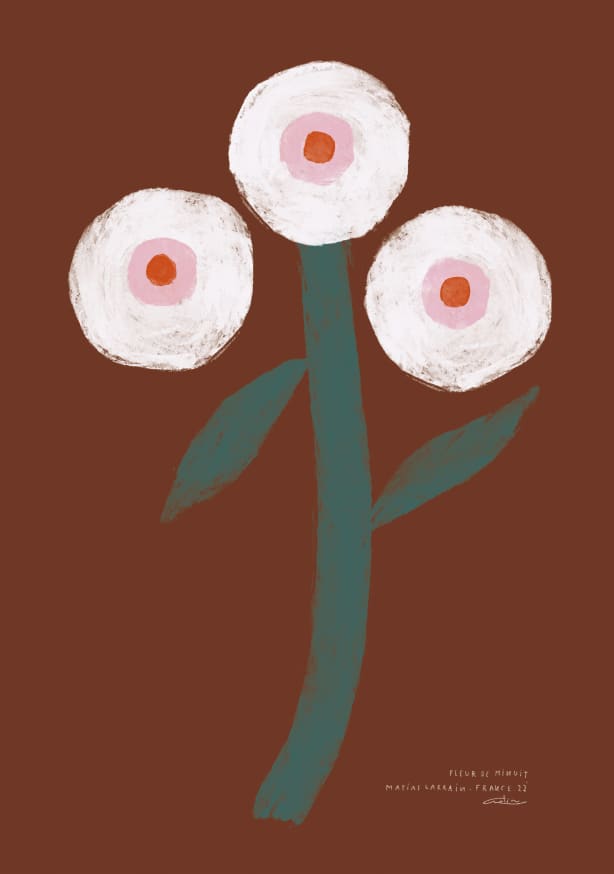 Quadro Fleur de Minuit