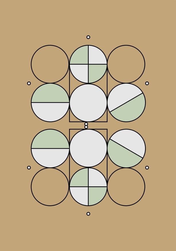 Quadro Joy Metric Circles