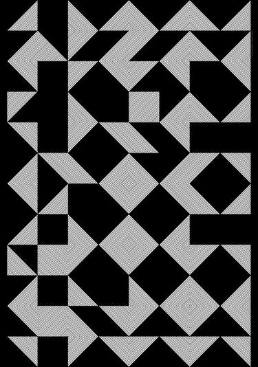 Quadro Black and White Geo