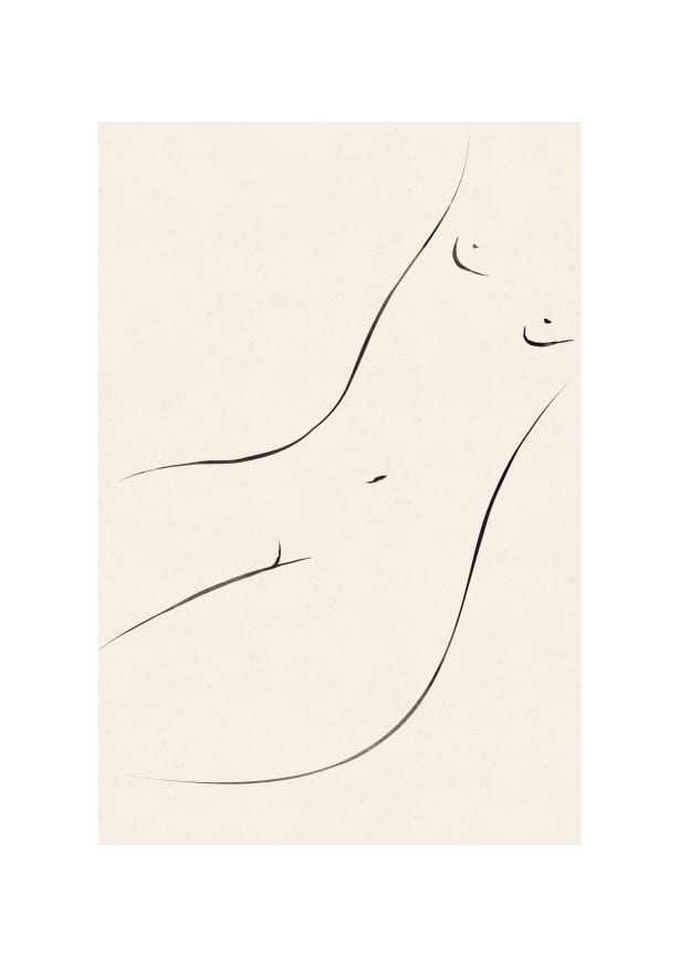 Quadro Nude Ink 1 - Obrah | Quadros e Posters para Transformar a Parede