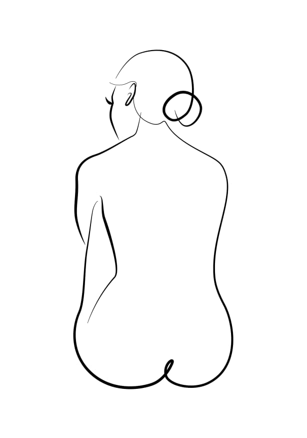 Quadro Nude Lineart 1