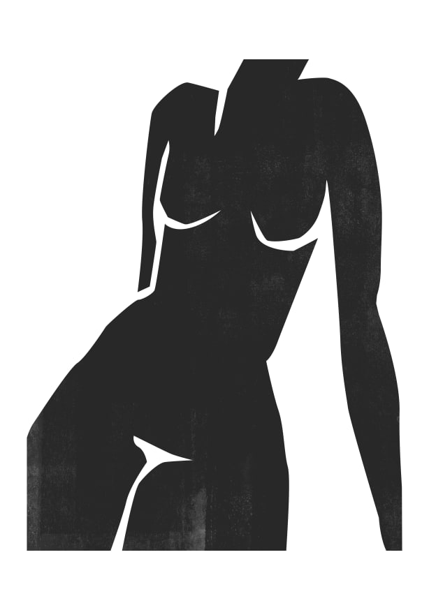 Quadro Nude Woodcut - Obrah | Quadros e Posters para Transformar a Parede