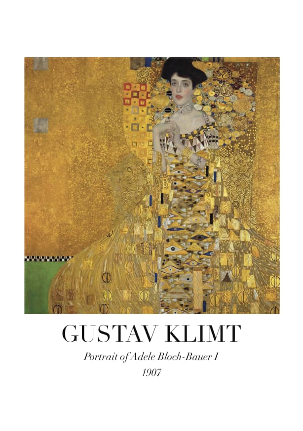 Quadro Portrait of Adele Bloch-bauer I By Gustav Klimt