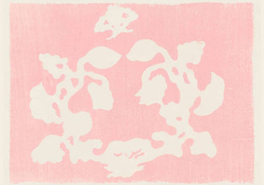 Quadro Vintage Woodblock Pink - Obrah | Quadros e Posters para Transformar a Parede