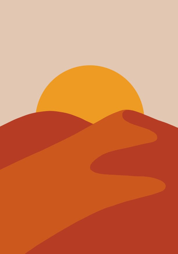 Quadro Orange Sunset - Obrah | Quadros e Posters para Transformar a Parede