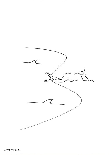 Quadro O Toque Das Ondas - Obrah | Quadros e Posters para Transformar a Parede