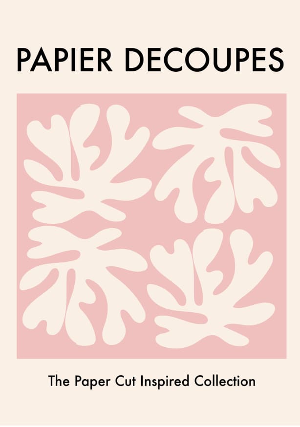 Quadro Papiers Paper Cut Pink - Obrah | Quadros e Posters para Transformar a Parede