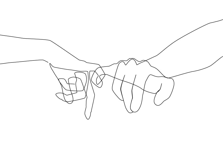 Quadro Pinky Swear