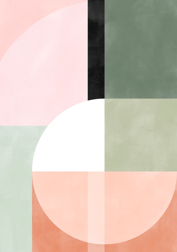 Quadro Pink Green 23 - Obrah | Quadros e Posters para Transformar a Parede