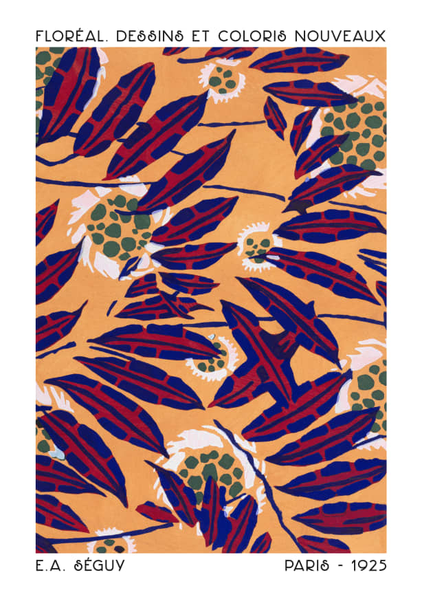 Quadro Art Nouveau Flowers I