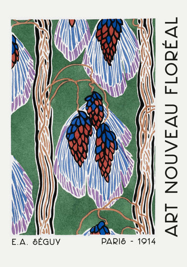 Quadro Art Nouveau Flowers III - Obrah | Quadros e Posters para Transformar a Parede