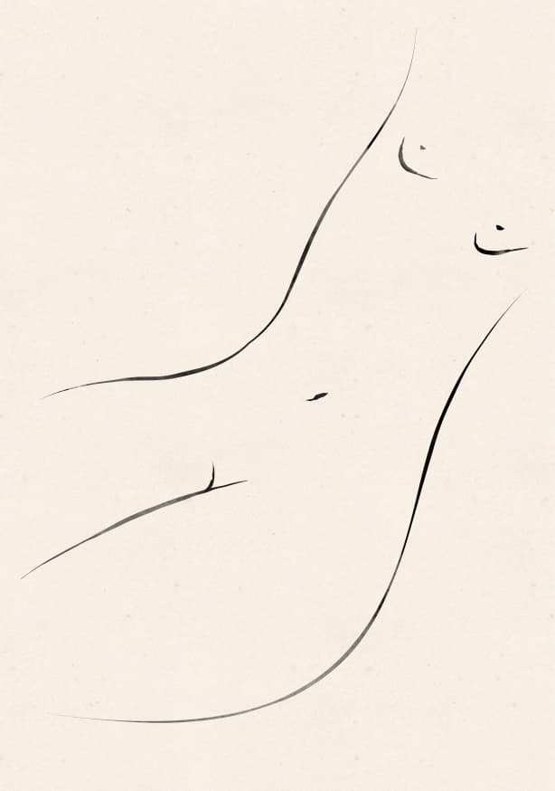 Quadro Minimal Nude