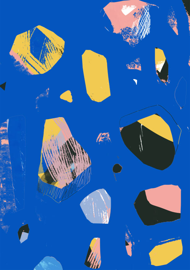 Quadro Rocks Blue