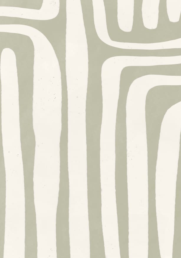 Quadro Sage Green Abstract Stripes - Obrah | Quadros e Posters para Transformar a Parede