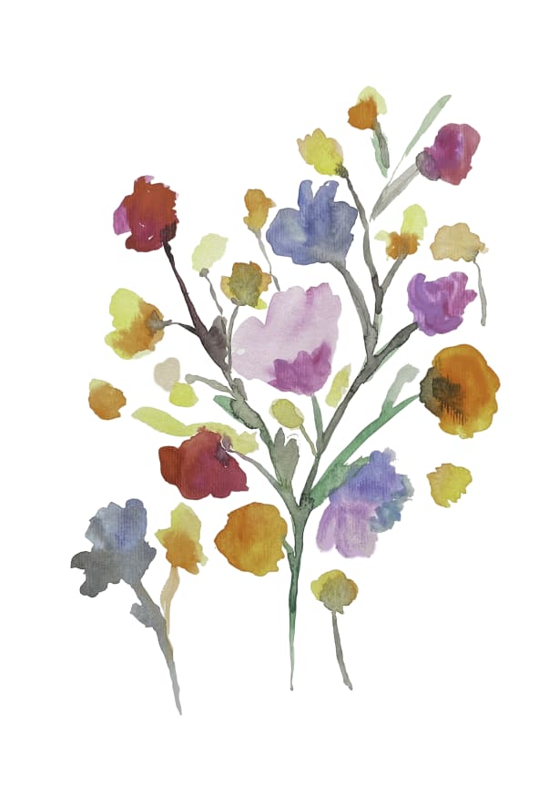 Quadro Arrangement of Water Flowers
