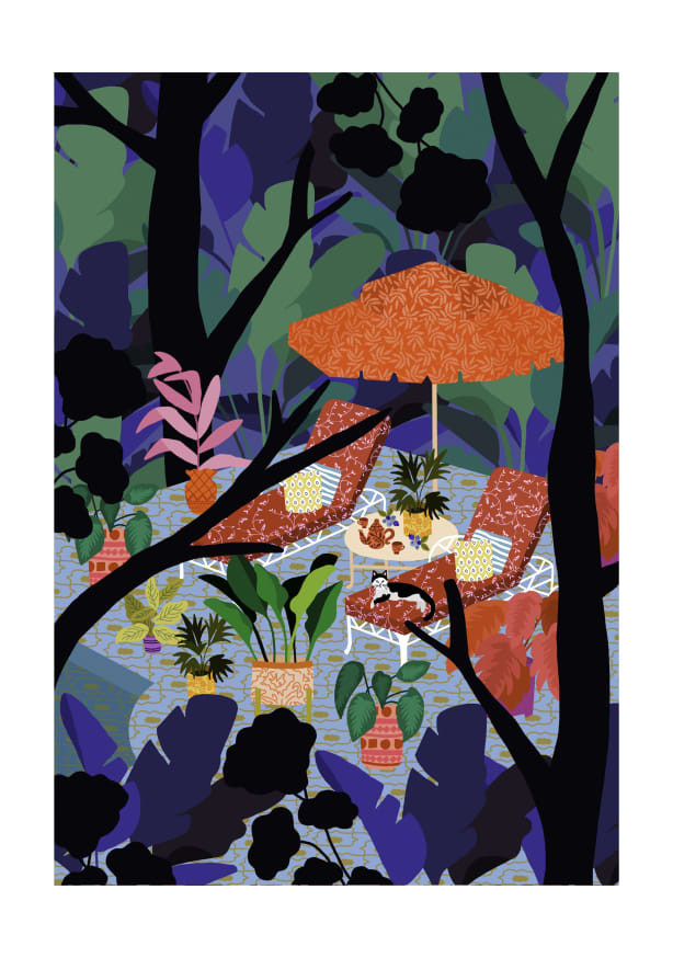 Quadro Pool in the Middle of the Jungle II