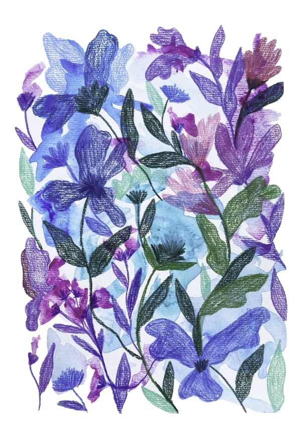 Quadro Watercolor Floral