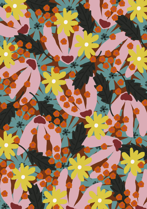 Quadro Windy Day Floral I