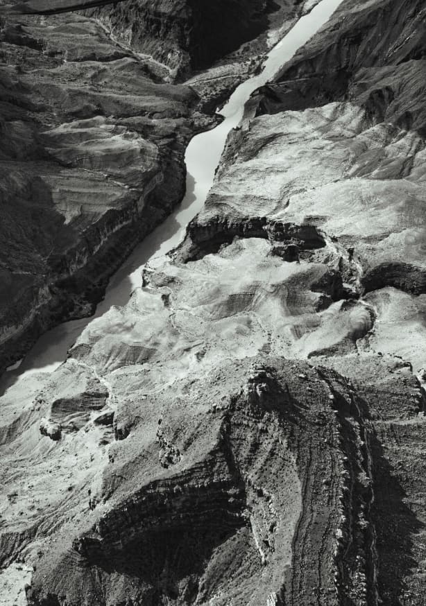 Quadro Abstract Grand Canyon Landscape BW