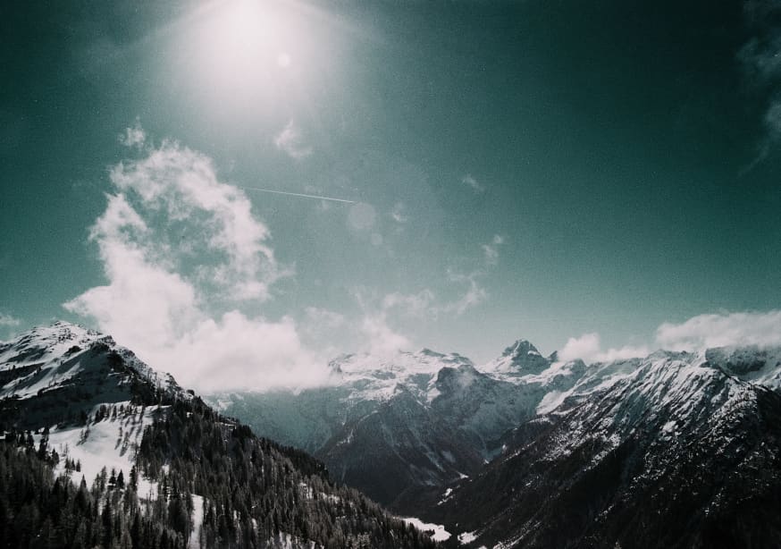 Quadro Mountains Clouds in the Alps