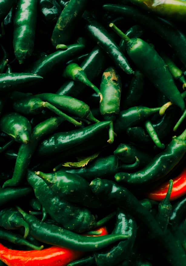 Quadro Green and Red Peperoni