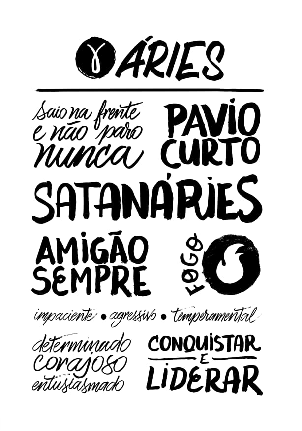 Quadro Signos Áries - Obrah | Quadros e Posters para Transformar a Parede