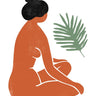 Quadro Sitting Girl Tropical - Obrah | Quadros e Posters para Transformar a Parede