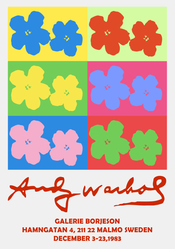 Quadro Small Flowers By Andy Warhol - Obrah | Quadros e Posters para Transformar a Parede