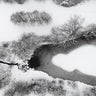Quadro The Snowy Winter Wonderland Lake - Obrah | Quadros e Posters para Transformar a Parede