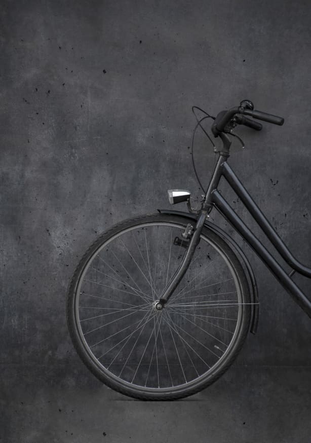 Quadro Black Vintage Bike Concrete Love - Obrah | Quadros e Posters para Transformar a Parede