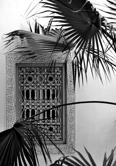Quadro Orient Palms Garden Dreams Black & White Ed - Obrah | Quadros e Posters para Transformar a Parede