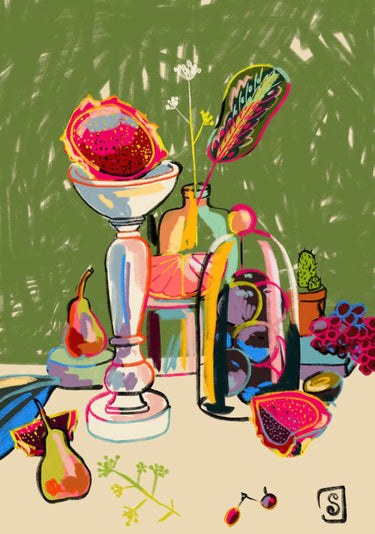 Quadro Still Life with Dragon Fruit