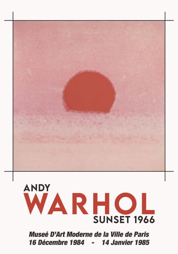 Quadro Sunset By Andy Warhol - Obrah | Quadros e Posters para Transformar a Parede