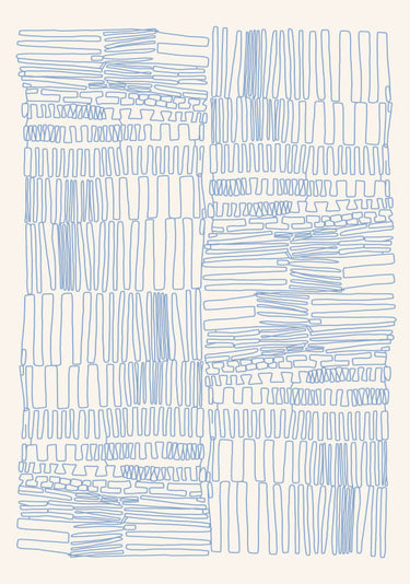Quadro Wire Bleu