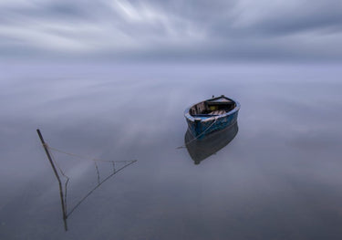 Quadro The Blue Boat by Joaquin Guerola - Obrah | Quadros e Posters para Transformar a Parede