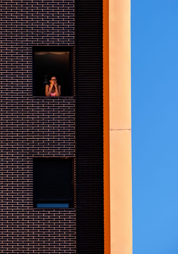 Quadro The Girl At the Window By Bego Amare - Obrah | Quadros e Posters para Transformar a Parede