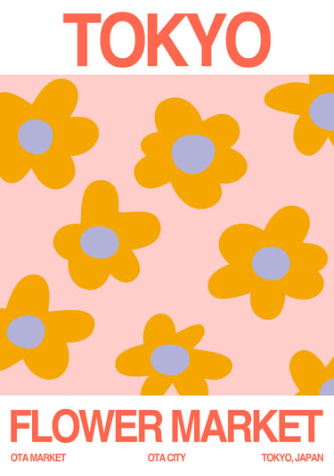 Quadro Tokyo Flower Market - Obrah | Quadros e Posters para Transformar a Parede