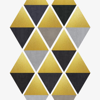 Quadro Triângulos de Ouro II - Obrah | Quadros e Posters para Transformar a Parede