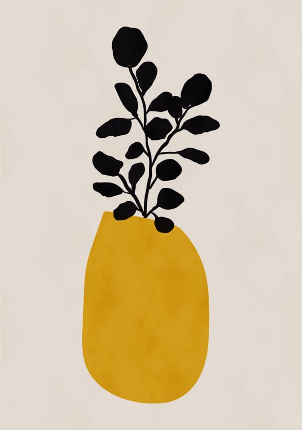 Quadro Vaso Giallo