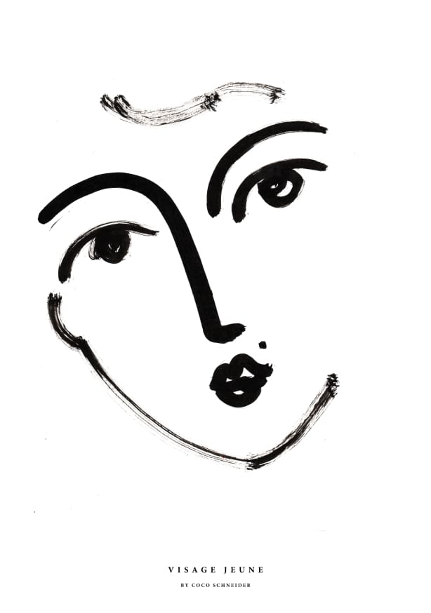 Quadro Visage Jeune II