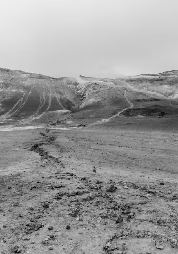 Quadro Vulcanic Landscape Bw - Obrah | Quadros e Posters para Transformar a Parede