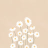 Quadro Warm Beige Daisies - Obrah | Quadros e Posters para Transformar a Parede