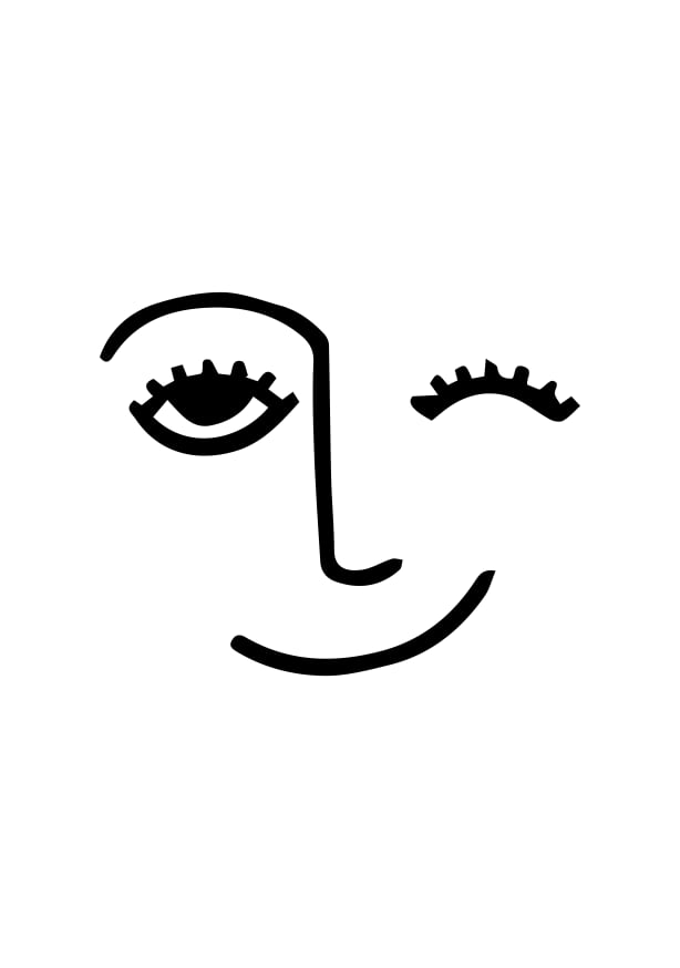 Quadro Winky Face - Obrah | Quadros e Posters para Transformar a Parede