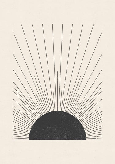 Quadro Woodblock the Sun - Obrah | Quadros e Posters para Transformar a Parede