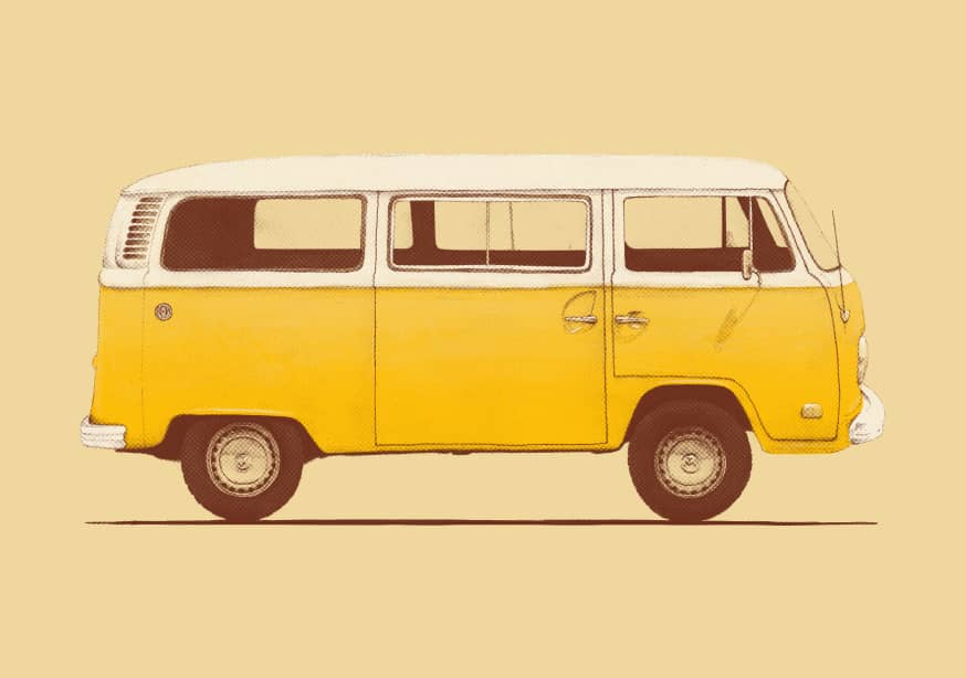 Quadro Yellow Van - Obrah | Quadros e Posters para Transformar a Parede